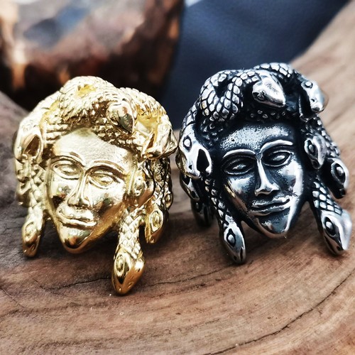 Anello gotico capelli serpente - anello,