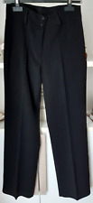 Pantaloni eleganti donna taglia M elasticizzati neri chiusura doppio bottone 