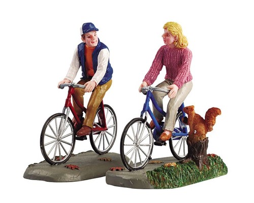 Lemax village romantic bike - village,