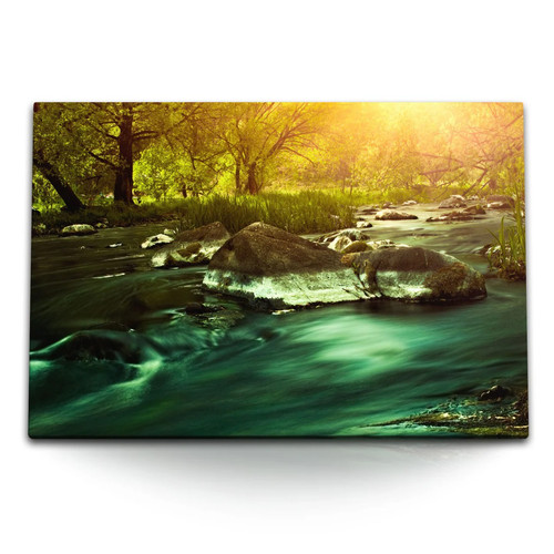 Quadro tela 120x80 fiume - tela,