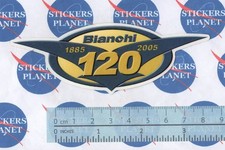 ADESIVO VINTAGE STICKER AUTOCOLLANT AUFKLEBER BICICLETTE BIANCHI 120 ANNI