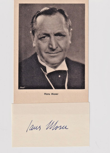 Hans moser autografo - hans,