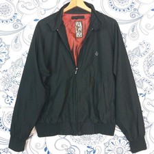 HARRINGTON VOLCOM BLACK ZIP GIUBBOTTO PRIMAVERA NERO TG S FRÜHLINGSJACKE Schwarz