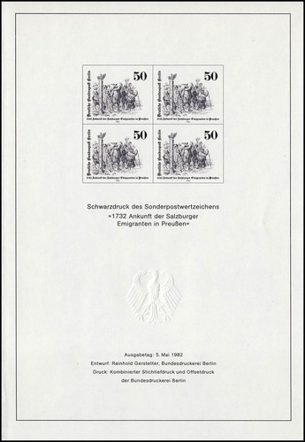 Stampa nera 1982 - stampa, berlino