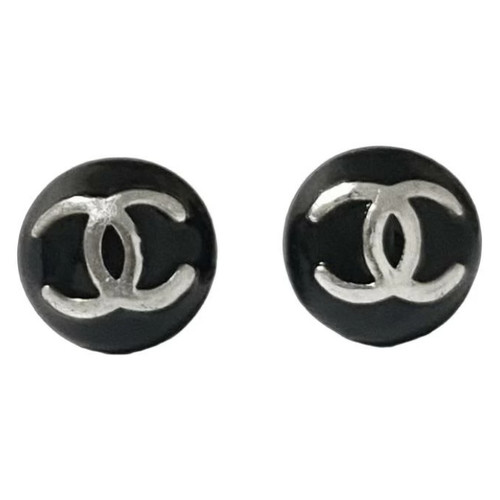 Orecchini chanel logos neri - orecchini, cc