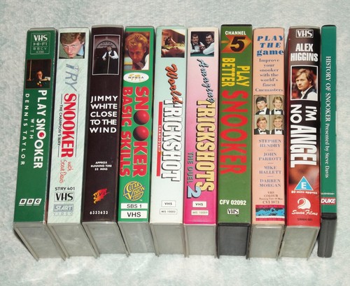 Snooker video dvd collection - snooker,