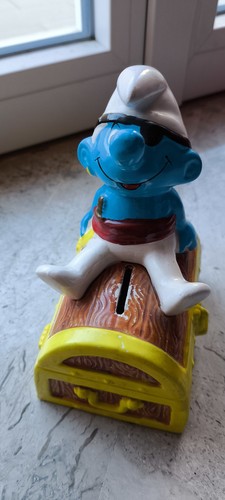 Salvadanaio puffo pirata 1982 - puffo,