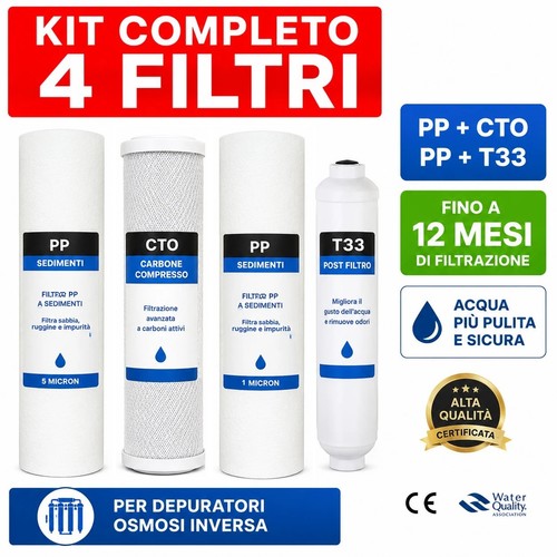 Kit filtri depuratore acqua - kit,