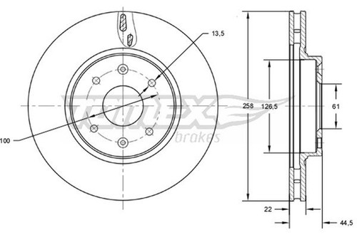 Dischi freno tomex brakes tx - freno,