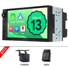 CAM+OBD+2DIN 7" IPS Android 14 3+32GB Autoradio GPS CarPlay DSP No DVD CD