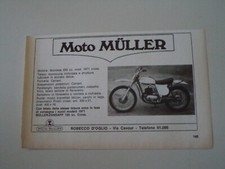 advertising Pubblicità 1971 MOTO MULLER 250 CROSS