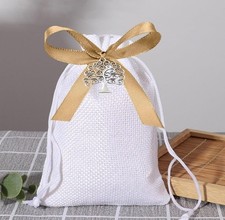 lotto 12 pezzi bomboniera sacchetto sposi matrimonio albero della vita ciondolo