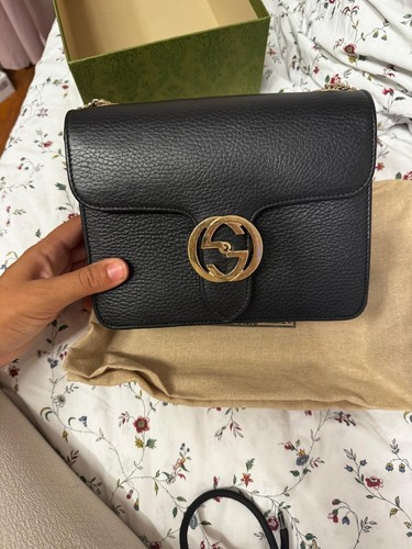 Sac gucci interlocking cuir - sac,
