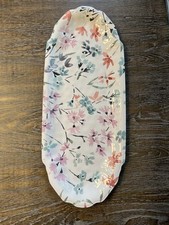 Vassoio da portata shabby chic floreale blu bianco melaminico 18" primavera estate