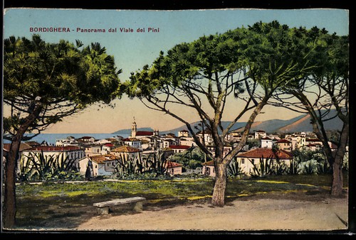 Cartolina bordighera panorama - bordighera,,
