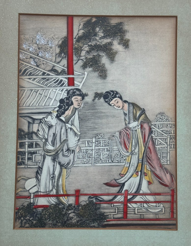 Antica arte asiatica quadro - asiatica,