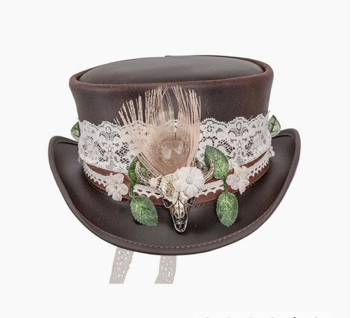 Cappello steampunk marrone