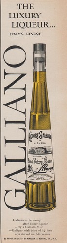 1957 liquore galliano italian - liquore,