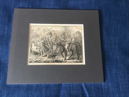 Antica stampa fuga - fuga, egitto