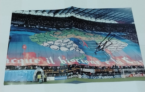 Autografo javier zanetti - autografo,