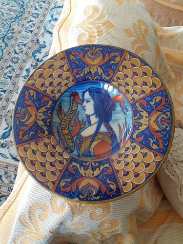 Piatto ceramica lustro - ceramica,