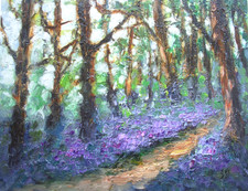 Campane Blu Foresta Dipinto