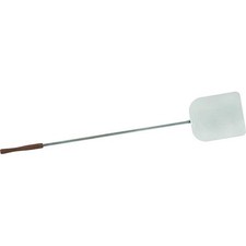 PALA PIZZA QUADRA ACCIAIO INOX 29x34cm PER FORNO A LEGNA MANICO 150cm SANDRIGARD