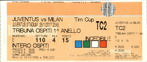 Biglietto stadio juventus - stadio,