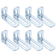 8 Pezzi Staffa a L Scanalata