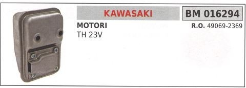 Marmitta kawasaki tagliasiepe - marmitta,