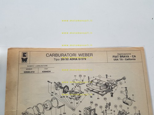 Weber carburatore adha - carburatore,