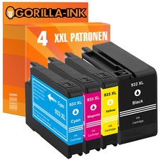 Set 4 cartucce con chip per HP 932 XL HP 933 XL OfficeJet 6700 Premium