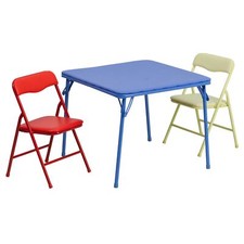 Set tavolo e sedie bambini blu