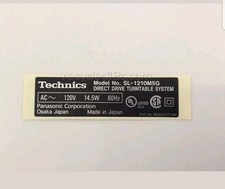 Technics SL 1210 M5G Base