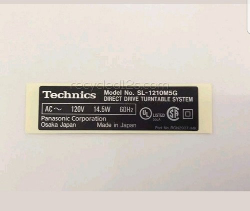 Technics 1210 m5g - technics, sl