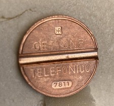 Gettone telefonico con sigla - gettone,
