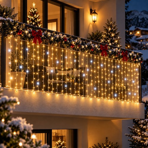 Tenda luminosa natale - tenda,
