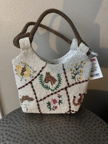 Borsa con perline - western, made