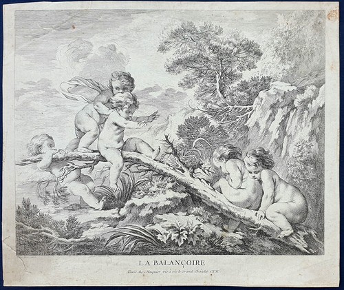 Stampa antica after boucher - antica,