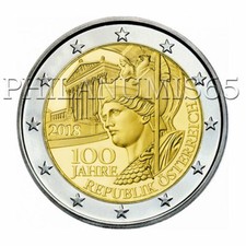 AUSTRIA 2020 - 2 EURO 100' ANNIVERSARIO DELLA REPUBBLICA AUSTRIACA