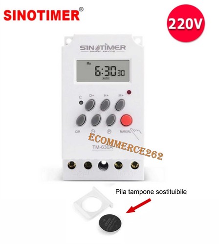 Timer temporizzatore 220v - temporizzatore,