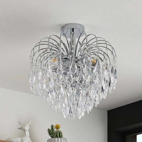 Lindby crystal look plafoniera - crystal,