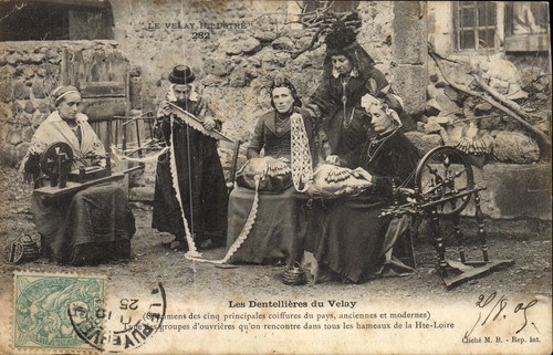 Les dentellières velay - dentellières, —