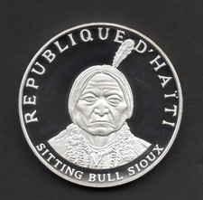 10 GOURDES - REPUBLIQUE D' HAITI - SITTING BULL SIOUX - PROOF - Coin - Anno 1970