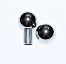 Ricambi lampadari finale a sfera cromo per lampade con attacco fil. 10X1 1 pezzo