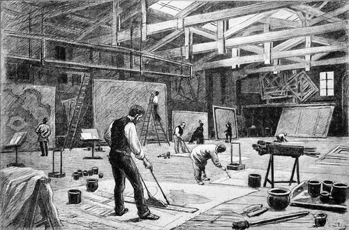 Atelier décorateur de - atelier, d'un