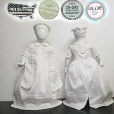 Ropon blanco con faldon de