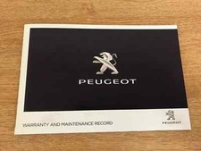 PEUGEOT SERVICE HISTORY BOOK