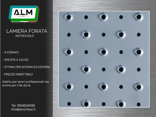 Lamiera forata antiscivolo - lamiera,