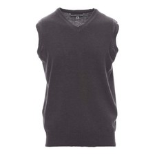 Gilet Cameriere Desk Scollo A V Grigio Cenere Misto Cotone Payper - Receptionist